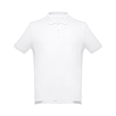 THC ADAM WH. Polo pour homme vierge ou à personnaliser
