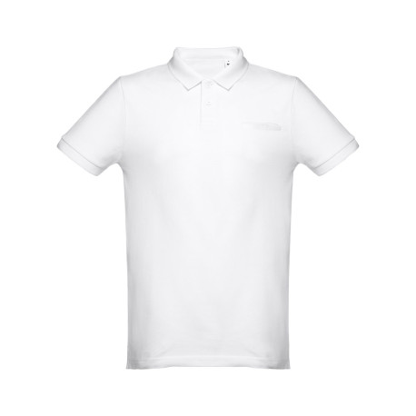 THC DHAKA WH. Polo pour homme vierge ou à personnaliser
