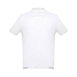 THC ADAM WH. Polo pour homme vierge ou à personnaliser