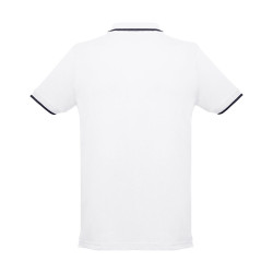 THC ROME WH. Polo slim fit pour homme vierge ou à personnaliser