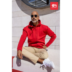 THC AMSTERDAM. Sweatshirt pour homme, avec fermeture zippée