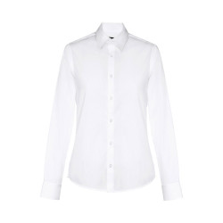 THC BATALHA WOMEN WH. Chemise popeline pour femme MC vierge ou à