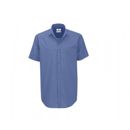 Chemisette popeline homme vierge ou avec votre logo